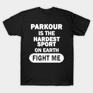 Parkour Sport Men's Boys Athlete Team Running T-Shirt